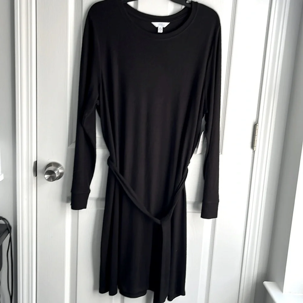 NWT TIME TRU DRESS BLACK XL - Picture 2 of 6
